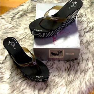 Zebra slip on wedges